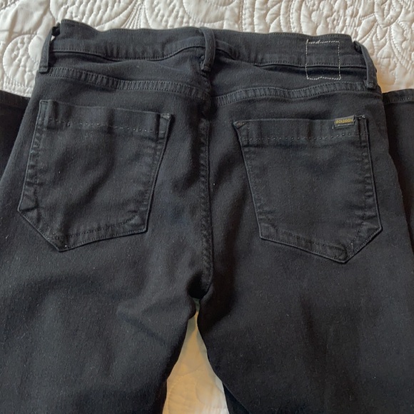 Goldsign Jeans size 30 solid black smooth comfy jean fabric - Picture 7 of 9